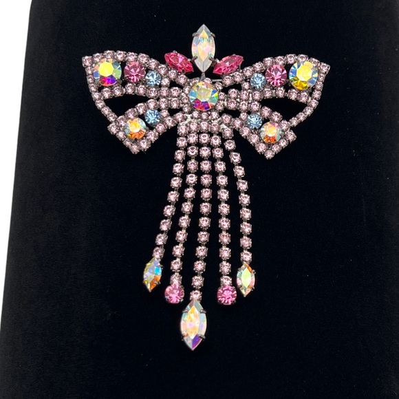 🔶NICKY BUTLER FASHION COLLECTIBLE Crystal Butterfly Bow Brooch ONE OF A KIND NB - Picture 6 of 13